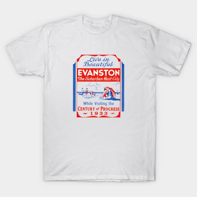 1933 Evanston Illinois T-Shirt by historicimage